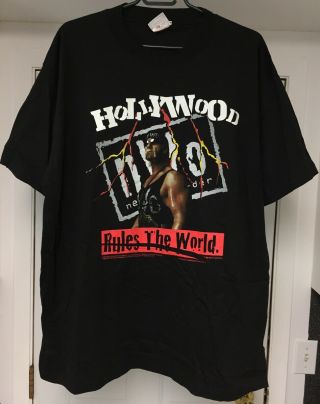 Vintage 1998 Wcw Nwo Rules The World Hollywood Hulk Hogan T - Shirt Xl Wrestling
