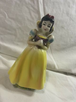 Disney Vintage Ceramic Snow White 5 " Figurine Figure Porcelain Collectible