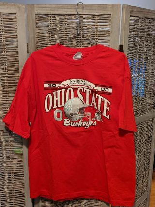 Ncaa Ohio State Buckeyes 2003 National Championship T Shirt Tee Vintage Size Xl