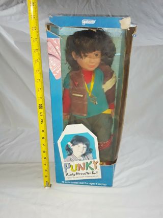Vintage 1984 Punky Brewster Doll Galoob 18 Inches,  W/ Box,  & Price Tag.