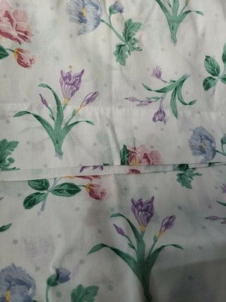 2 Vintage Cannon Floral Standard Size Pillowcase Made In U.  S.  A