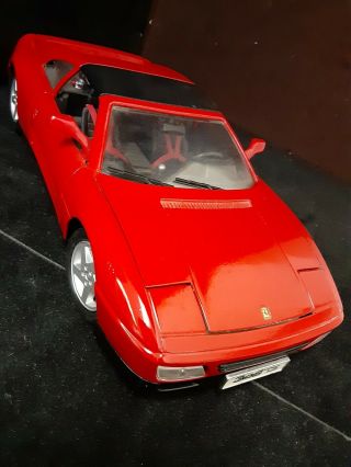 Vintage Maisto Ferrari 348 Ts Red Diecast Car