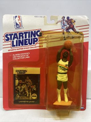 1988 Kenner Starting Lineup Slu Lafayette Fat Lever Denver Nuggets Basketball
