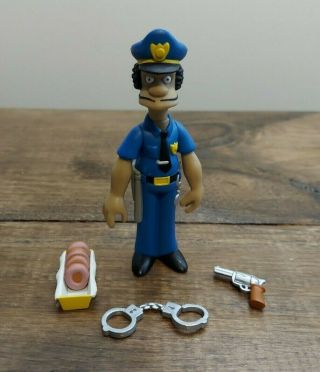 Playmates 2000 The Simpsons Wos World Of Springfield Officer Lou Figure