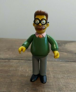 Playmates 2000 The Simpsons Wos World Of Springfield Ned Flanders Figure