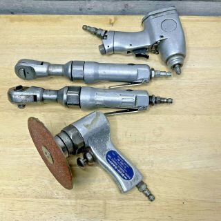 Vintage Air Tools Pneumatic Ratchets Cut - Off & Impact Driver Garage Workshop Man