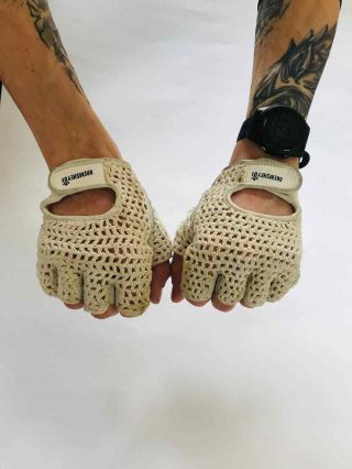 Vintage Cycling Gloves Retro Look Size Xl
