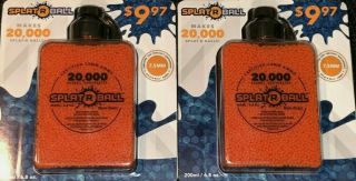 Splat R Ball Water Bead Blaster 20k Refill Pack Ammo Splatrball 2 - Pack