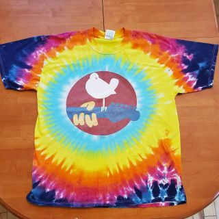 Vintage Woodstock 99 Tie Dye T Shirt Gildan Xl Rome Ny