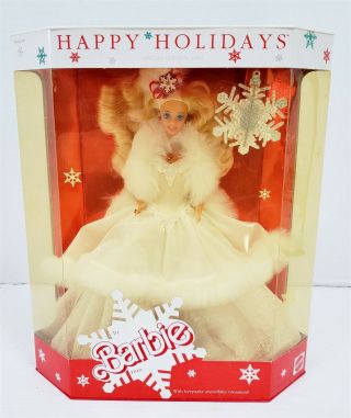 S29 Vintage 1989 Mattel Special Edition Christmas Holiday Barbie