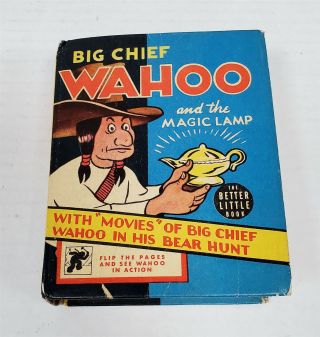 S30 Vintage 1940 Whitman Big Little Book Big Chief Wahoo -
