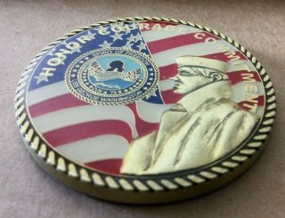 U.  S.  Navy Challenge Coin Uss George Washington Cvn 73 Vintage