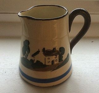 Vintage Cornish Motto Ware Pottery Cream Jug