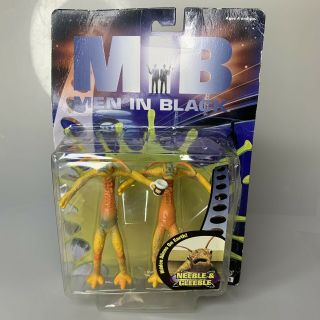 Vintage 1997 Men In Black Neeble And Gleeble Action Figure By Galoob Box Damnage