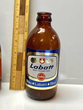 Vintage (empty) 1975 Labatt Blue Beer Bottle Canadian Stubby