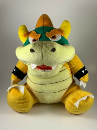 Complete Bowser 10 " Talking Nintendo 64 Bd&a Plush Doll W/arm Bands Collectibles