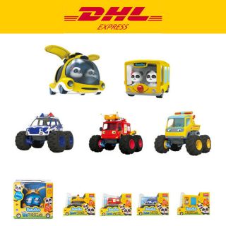 [dhl] Babybus Academy Toy Baby Panda Monster 5 Set Bus Police Car Tow Fire Truck