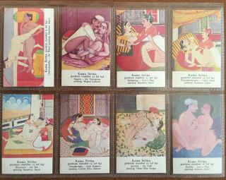 Vintage Kama Sutra Cards From Indian Artist Paintings - By Jiffi