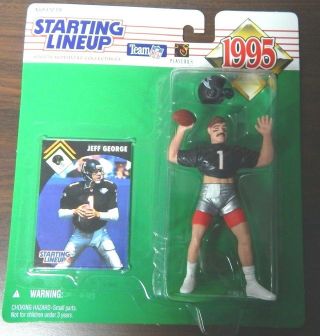 Starting Lineup 1995 Nfl Jeff George Figurine And Card