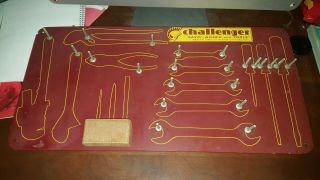 Vintage Challenger Proto Penens Corp Tools Graphic Wall Art Board Mod Display