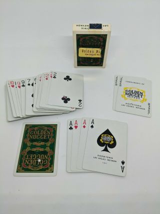 Vintage Golden Nugget Playing Cards Las Vegas Fremont Street 1980s