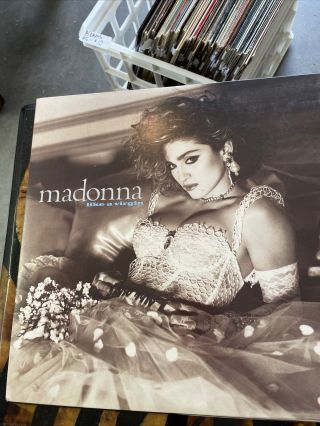 Vintage 1984 Madonna Like A Virgin Lp Vinyl Record Album Sire Material Girl
