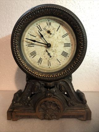 Vintage Seth Thomas Bronze/brass ?? Mantle Clock Not