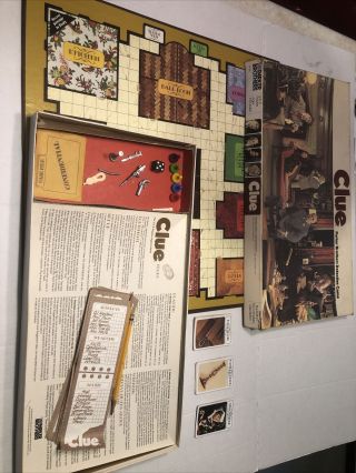 Parker Brothers Clue 1972 Detective Board Game Complete Vintage 98 Complete
