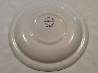 Vintage Midwinter Stonehenge invitation Carnation Dinner Plates 26.  5cm 70 ' s 3