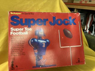 Vintage 1976 Schaper JOCK Toe Football Kicker Game FOOTBALL 2