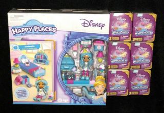 Disney Shopkins Happy Places Disney Princess Cinderella Bedroom,  6 Blind Bag
