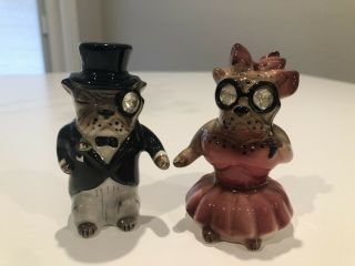 Vintage Anthropomorphic Salt And Pepper Shakers In.