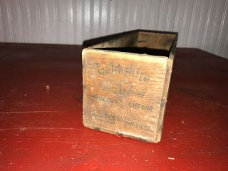 Vintage Lakeshire 5lb Swiss Cheese Wooden Box 3
