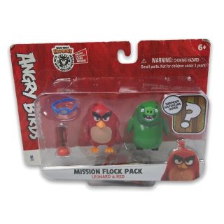 Angry Birds Mission Flock Set Leonard And Red With Surprise Hatchling Inside Nip