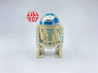 Star Wars Vintage Lili Ledy R2 - D2 Light Blue Chrome Dome Flat Screw Beauty Look