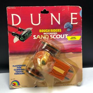 Dune Action Figure Vehicle 1984 Ljn Moc Rough Riders Motorized Sand Scout Roller
