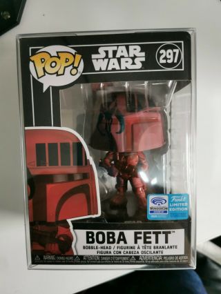 Funko Pop Star Wars Boba Fett Futura Red Wonder Con Limited Edition