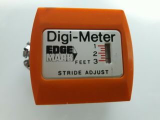 Vintage Pedometer Digi Meter Edge Mark Japan Stride Adjust