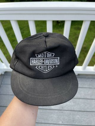 Vintage Harley Davidson Boys Cap Hat Trucker Kids Child Toddler Snap Back