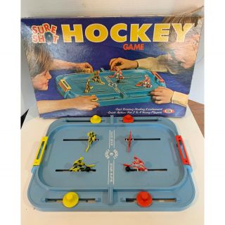 Vintage Sure Shot Hockey Game - 1970 - By Ideal Toy Corp.  - Board Game - Sports