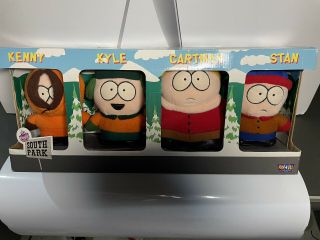 South Park Plush Box Set Fun - 4 - All 1998 Never Removed Stan Kyle Kenny Cartman