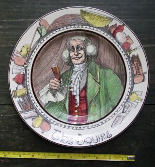 Vintage Royal Doulton Collector Plate D6284 The Squire Seriesware Professionals