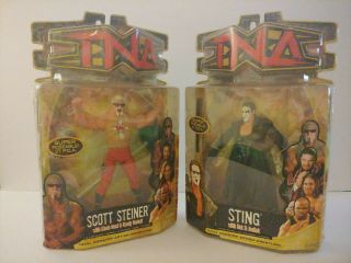Marvel Toys Tna Wrestling Figures 2007 Scott Steiner Red Variant Sting