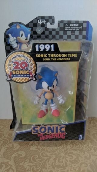 Sonic The Hedgehog 20th Anniversary Figure - Sonic Through Time (1991) Jazwares