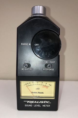 Vintage Radio Shack Realistic Sound Level Db Meter Cat.  No 33 - 2050