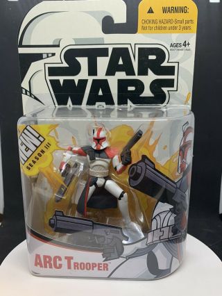 Star Wars: The Clone Wars Cartoon Network 2005 Animated - Red Arc Trooper