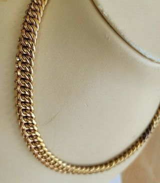 Vintage Necklace - Jakob Bengel Gold Solid Chain Choker (JB3) 3