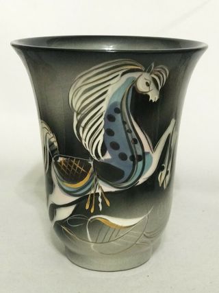 Rare Sascha Brastoff Star Steed Vintage Vase