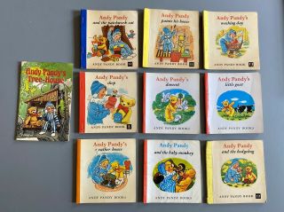 10x Old Vintage Andy Pandy Children’s Books Maria Bird Various Years 1950s 1960s