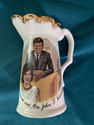 Vintage Jfk President John And Mrs.  John F.  Kennedy - Creamer Pitcher